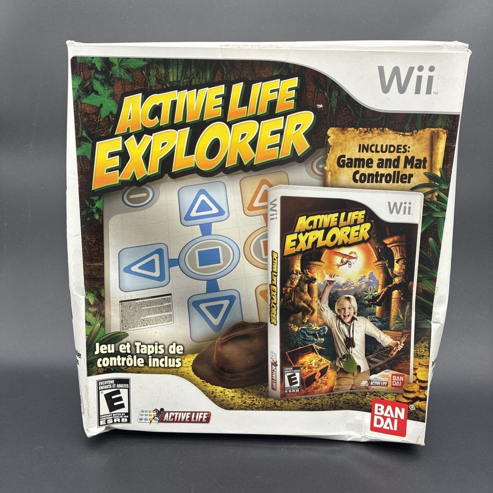 Nintendo Wii Active Life Explorer Outdoor Challenge Mat Game New Sealed
